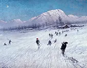 Winter Afternoon Under Ulriken By Frithjof Smith-Hald