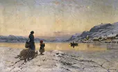Winter Day by the Fjord By Frithjof Smith-Hald