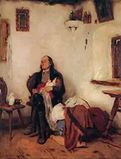 Old Man Sleeping, 1872 By Nikolaos Gyzis