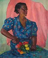 Woman with Bouquet, 1940 By Laura Wheeler Waring