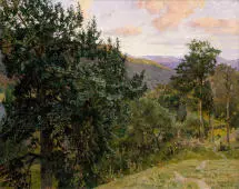 View of Vaga c1906 By Gerhard Munthe