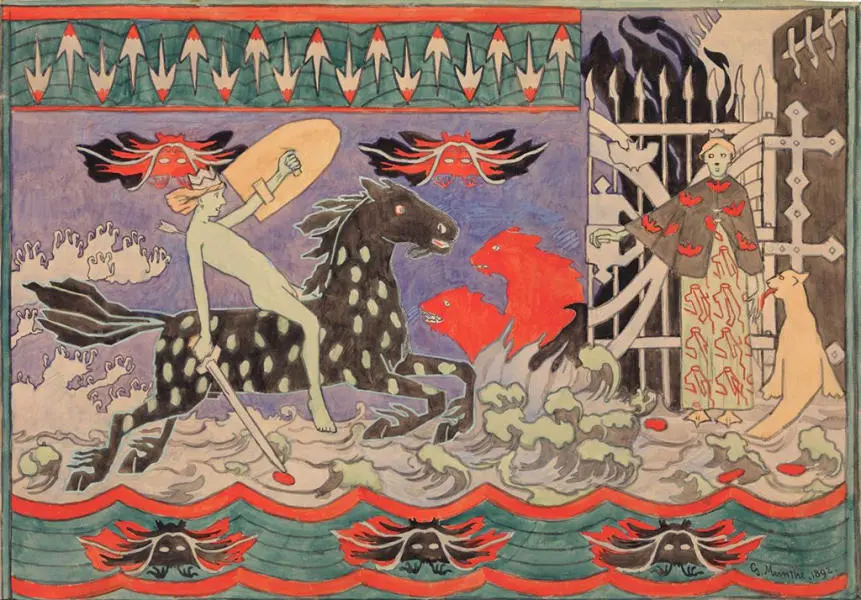 The Horse of Hell 1892 By Gerhard Munthe