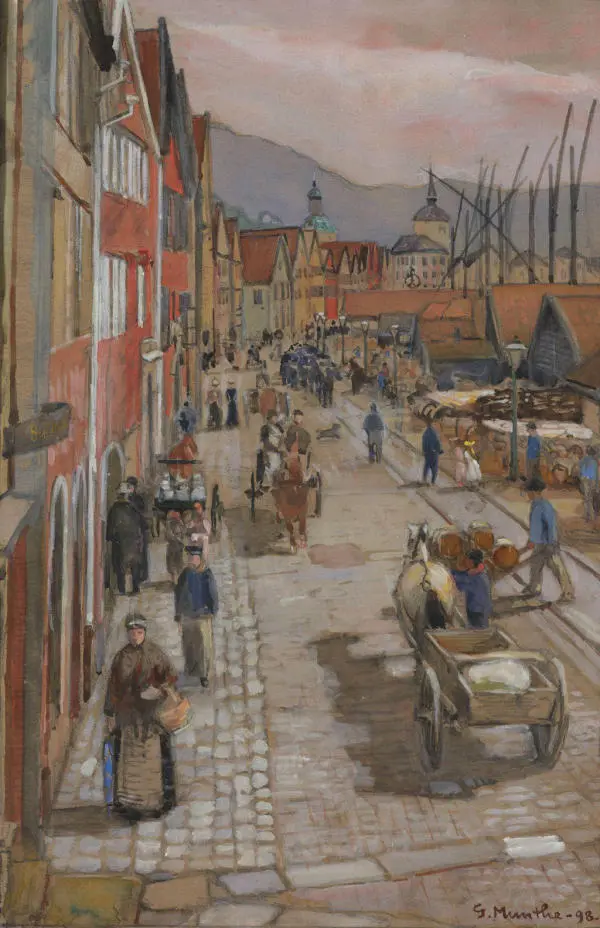 Nordische Hafenstadt By Gerhard Munthe