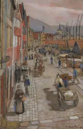 Nordische Hafenstadt By Gerhard Munthe