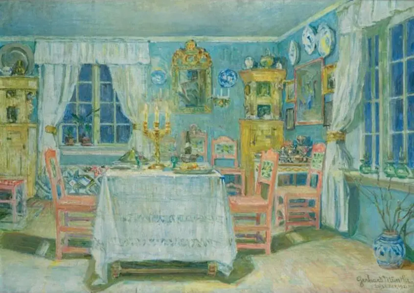 Dining Room By Gerhard Munthe