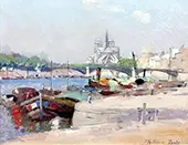 Notre Dame and the Seine By Patrick Adam