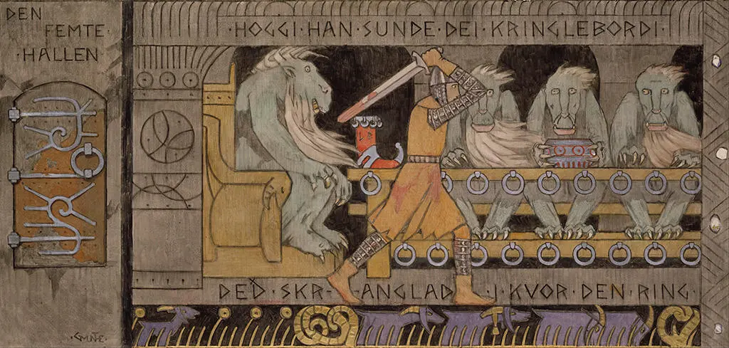 The Fifth Hall By Gerhard Munthe