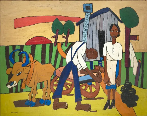 Farm Couple at Work By William H Johnson