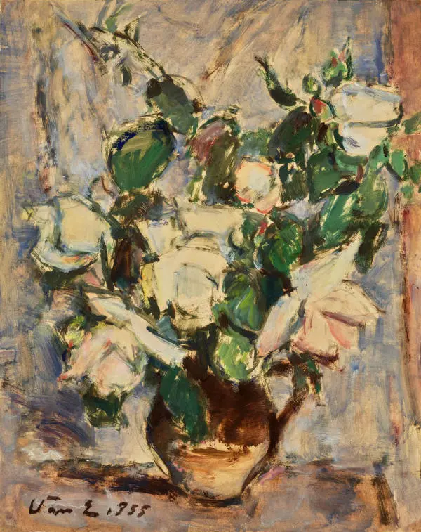 White Roses By Elemer Vass