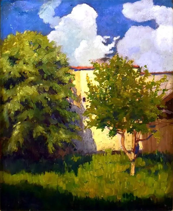 Garden c1917 By Elemer Vass