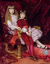Princess Marguerite Dorleans and Prince Jean Dorleans By Gabriel Ferrier