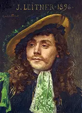 Portrait of Jules Leitner By Gabriel Ferrier