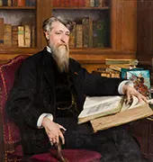 Portrait of Claudius Popelin By Gabriel Ferrier