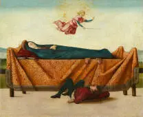 The Miracle of the Catafalque Panel By Lorenzo Costa