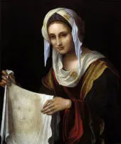 Saint Veronica The Holy Veil By Lorenzo Costa