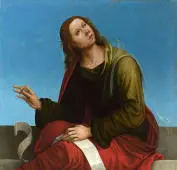 Saint John the Evangelist High Altarpiece Oratory of San Pietro in Vincoli By Lorenzo Costa