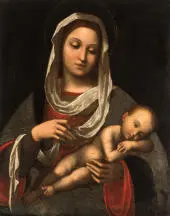 Madonna and Child By Lorenzo Costa