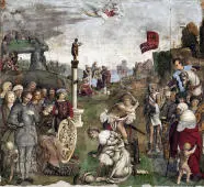 Life of St Cecile Martyrdom of St Valerian and Tiburtius By Lorenzo Costa