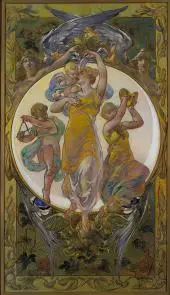 Easter Greetings By Walter Shirlaw