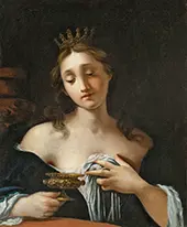 Artemisia Mourning Her Deceased Husband By Onorio Marinari