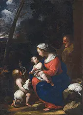 Rest Scene for the Egyptian By Onorio Marinari