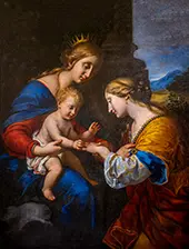 The Mystic Marriage of Saint Catherine By Onorio Marinari