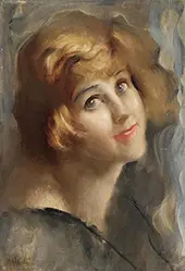 Portrait of a Young Girl By Ambrogio Antonio Alciati