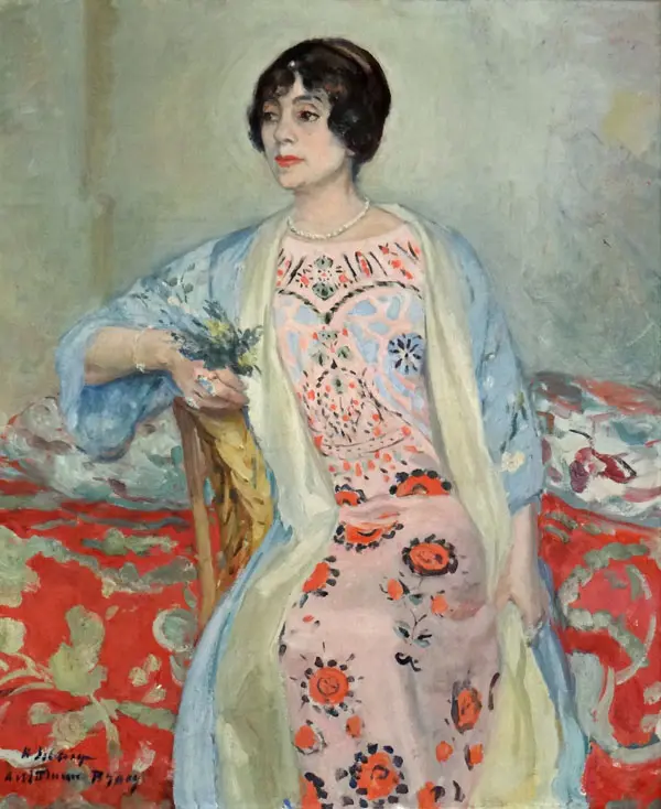 Portrait of Madame Marie Margueritte Brocq By Henri Lebasque