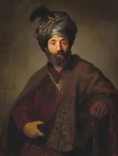 Man in Oriental Costume c1635 By Rembrandt Van Rijn
