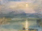 Moonlight on Lake Lucerne with the Rigi in the Distance By Joseph Mallord William Turner