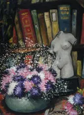 Asters By Christopher Richard Wynne Nevinson