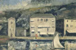 French Landscape c1940 By Christopher Richard Wynne Nevinson