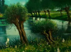 Oxford on the Cherwell By Christopher Richard Wynne Nevinson