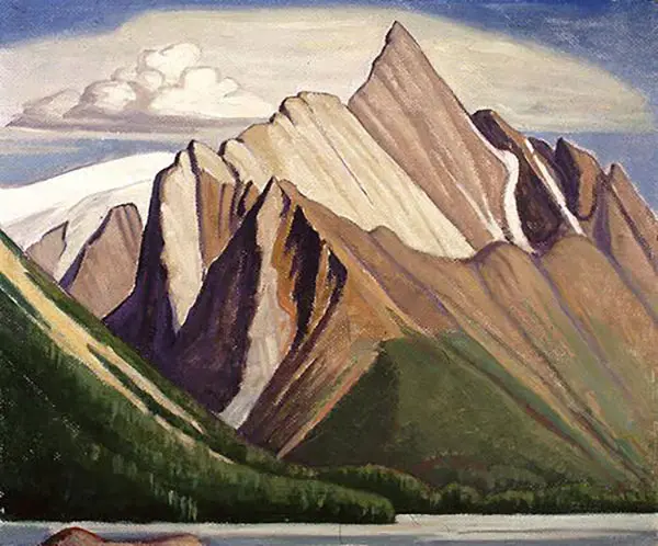 Mountains Maligne Lake By Lawren Harris