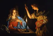 The Annunciation By Matthias Stomer