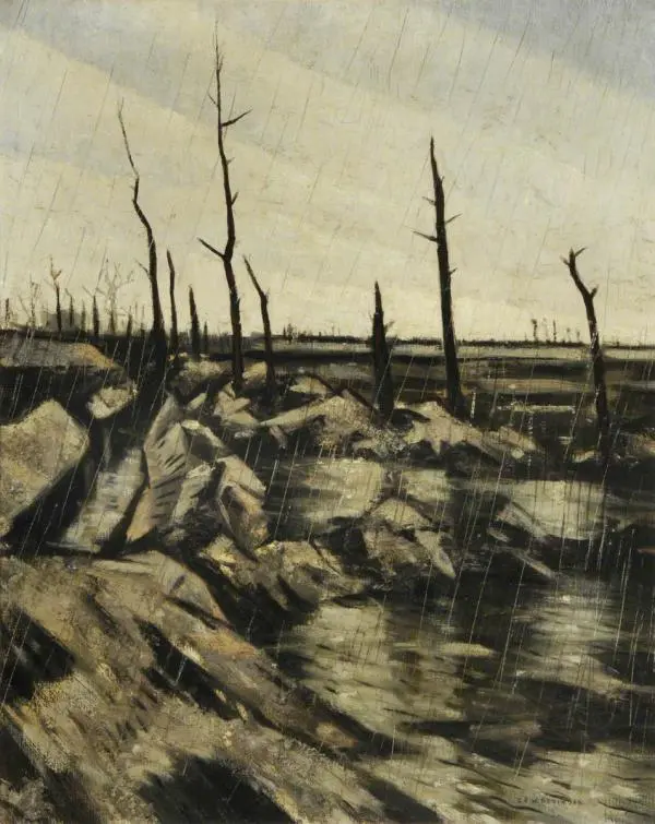 Rain and Mud after the Battle By Christopher Richard Wynne Nevinson