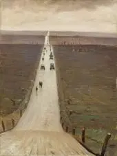 The Road from Arras to Bapaume By Christopher Richard Wynne Nevinson