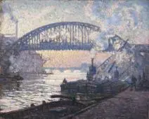 The Railway Bridge Charenton By Christopher Richard Wynne Nevinson