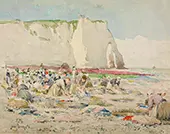 Clam Gatherers at Etretat By Henry Bacon