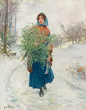Cutting the Mistletoe By Henry Bacon