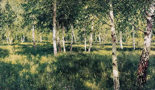 Birch Grove By Isaac Levitan