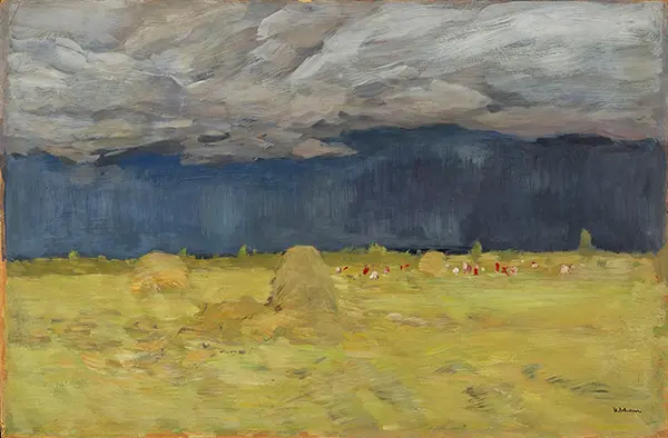 Haystacking By Isaac Levitan