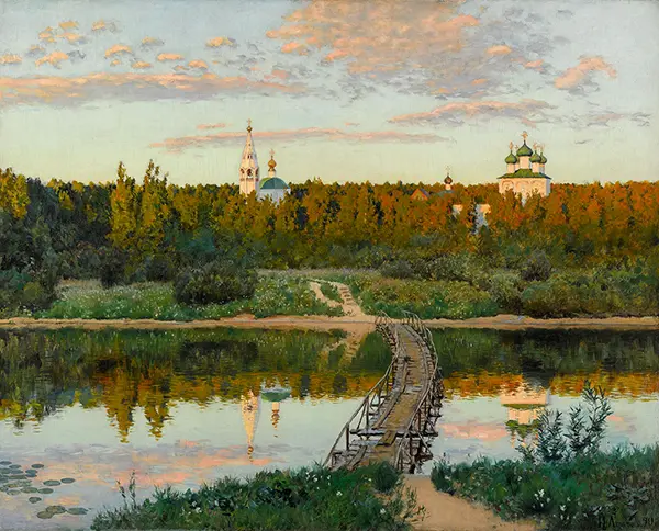The Silent Monastery By Isaac Levitan