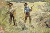 French Harvest Workers Working in the Field By Bertha Wegmann