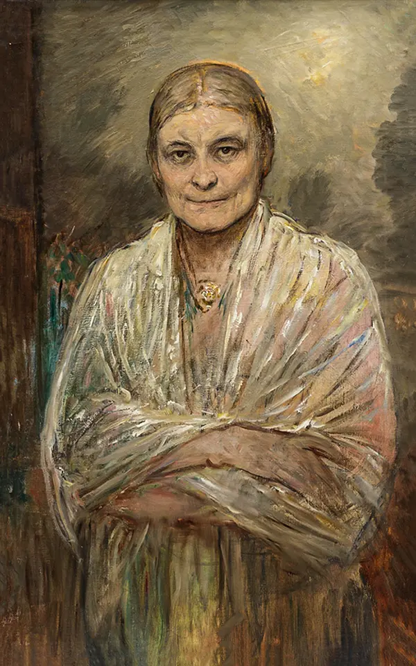 Self-portrait By Bertha Wegmann