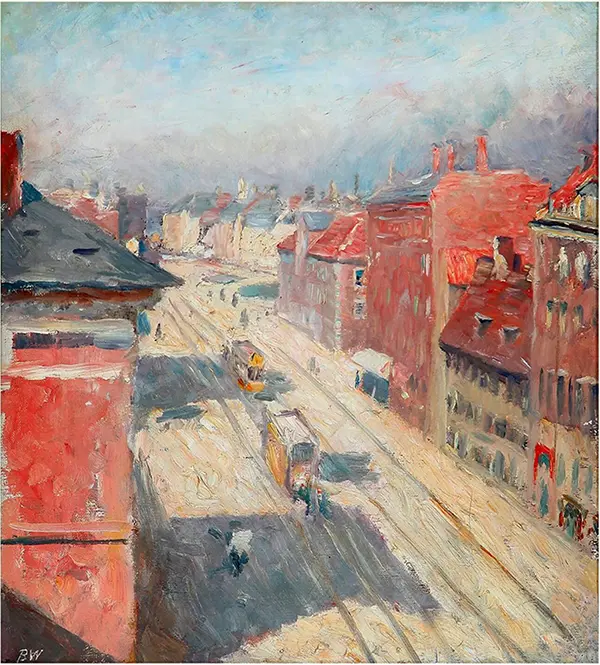 View from One of the Studios in Holckenhus of Vester Voldgade in Copenhagen, Denmark By Bertha Wegmann
