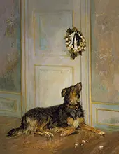 Dog in Mourning By Henry Bacon