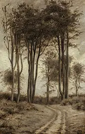 A Road Through the Woods By Georg Achen