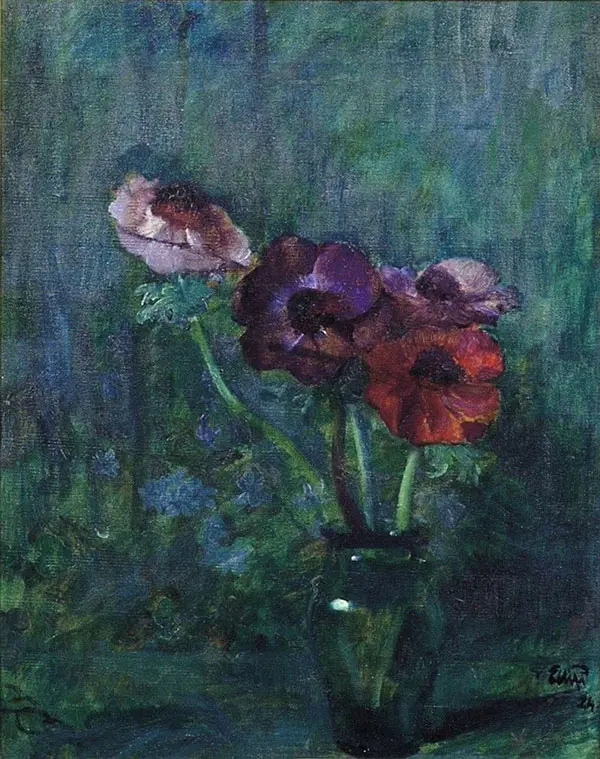 Anemones By Eilif Peterssen