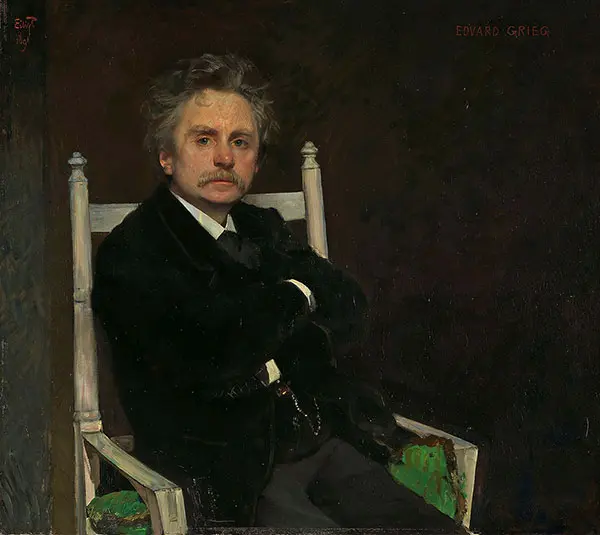 Edvard Grieg By Eilif Peterssen